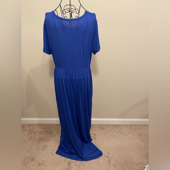 Unbranded Simple Blue Tshirt Maxi Dress Size XL - Picture 3 of 3